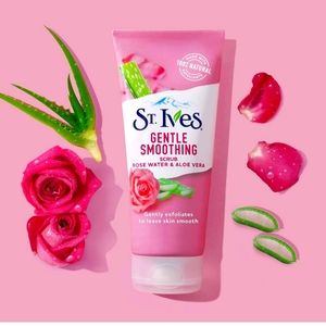 St. Ives Gentle Smoothing Face Scrub Our Gentlest Scrub withRose Water and Aloe